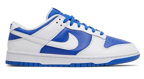 nike dunk low blau weis